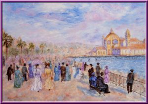 La promenade des Anglais a la belle epoque 25,61 x 18,12 / 2013 / Price $3,400